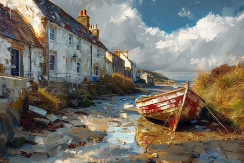 Seascape beach seaside boats - seascape,
