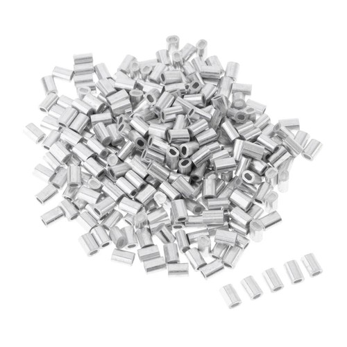 Fishing crimps aluminium oval - crimps,