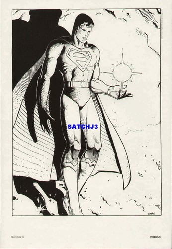 Moebius superman comics art - superman, dc