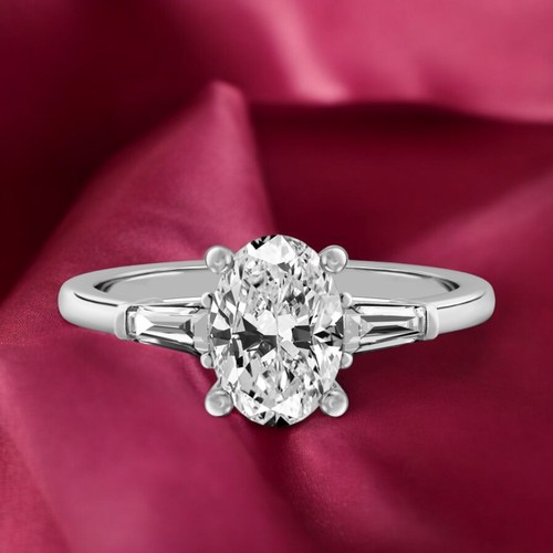 Diamond platinum ring for - diamond,