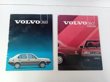Volvo 360  Uk Sales Brochures x2  Both Dated 1983 Both In Well Used Condition 