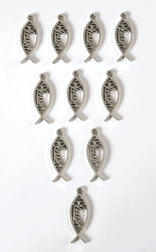 10x antique silver - silver, christian