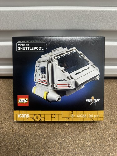 Lego star trek type shuttle - star,