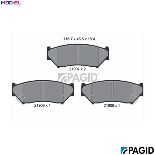 Brake pad set disc - brake,