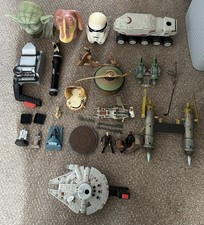 Vintage 90s/00s Star Wars Bundle Playsets Vehicles Figures Spares Joblot