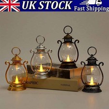 Retro Led Lantern Battery Powered Decorative Night Light Tent Light For Camping