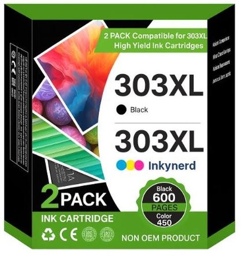 Refilled 303xl black - black, and