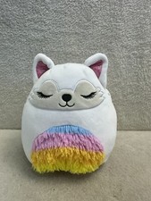 Squishmallows Gracelynn the rainbow arctic fox soft toy