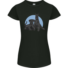 A Pair of Schnauzer Gigantes Dog Womens Petite Cut T-Shirt