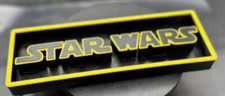 Decorative STAR WARS self standing logo display