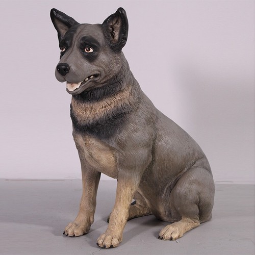 Blue heeler statue sitting - heeler,