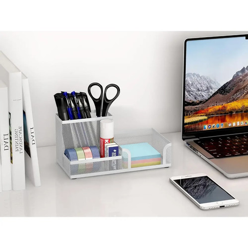 Metal mesh desk organiser - 2x,