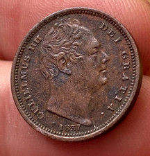 Scarce William IV 1837 Half Farthing some light porosity c2.37g Sometime Cleaned