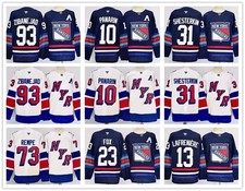 New Men's NHL Hockey Jersey New York Rangers #93#10#8#23 Mika Zibanejad