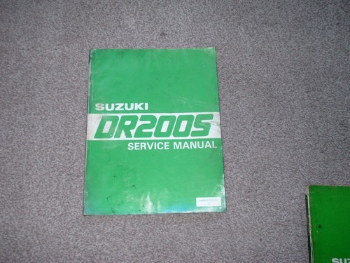 Genuine suzuki dr200s workshop - genuine,