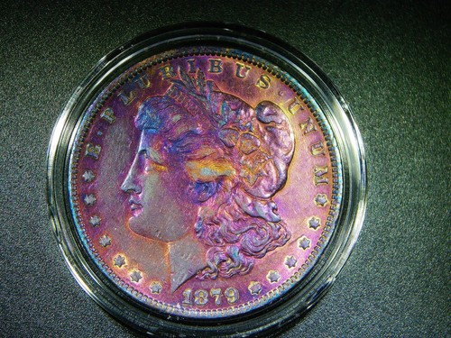1879 morgan silver - f/vf+,