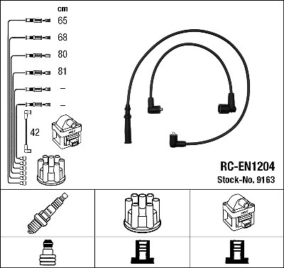 9163 ngk ignition cable kit - 9163,