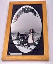 French Kitsch Mirror VTG Small