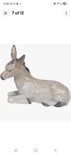 Lladro nao donkey figurine - donkey,