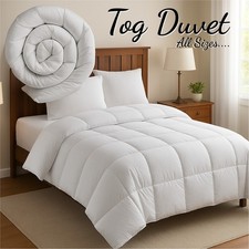 13.5 TOG Duvets Duck Feathers & Down Thick Warm High Quality Quilts in All Sizes