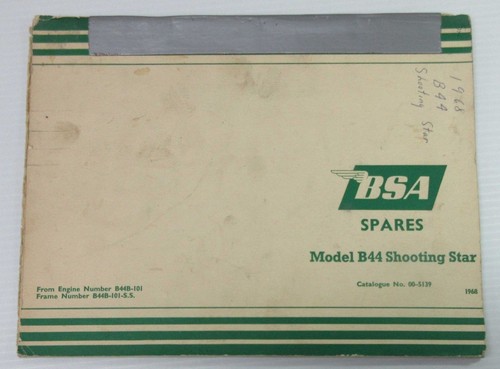 1968 bsa spares catalog - catalog,