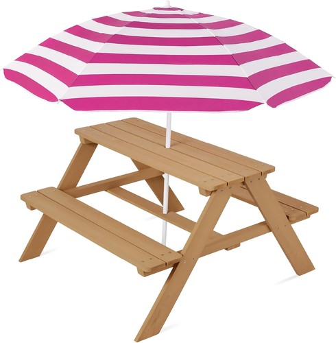 Wooden kids picnic table - kids,