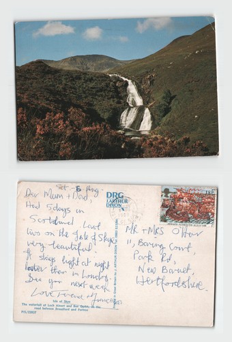 Postcard waterfall at loch - at,