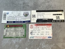 4x Liverpool FC Ticket Stubs - Originals
