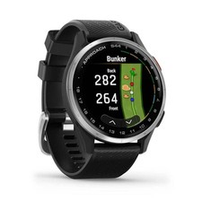 Garmin Approach S44 Golf GPS Watch - Silver Aluminium Bezel / Black
