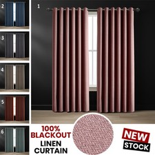 Thermal Linen Blackout Eyelet