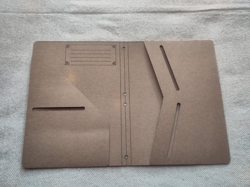 Kraft paper folder insert - kraft,