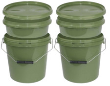 2x 5L Carp Fishing Bait Bucket