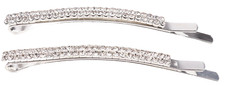 2 Pcs Crystal Diamante Bobby