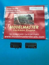 NEW JACKSON EVANS NAME PLATES