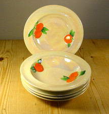 Carlton Ware Oranges Lustre FIVE Dessert Bowl Set