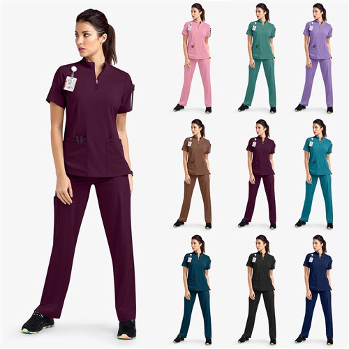 Zip neck stand collar - stand, medical