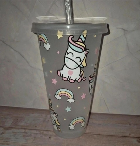 Cute unicorn plastic tumbler - unicorn,