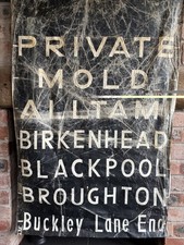 Vintage Bus Destination Blind