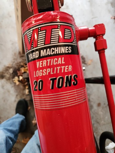 Ton log splitter used - 20,
