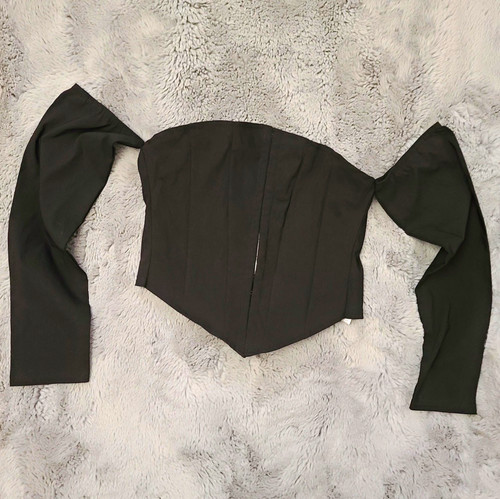 Black corset top - corset,