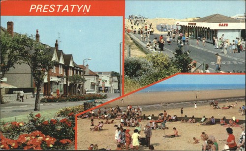 Vintage prestatyn postcard - vintage,
