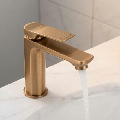 Brushed copper bathroom sink - brushed,