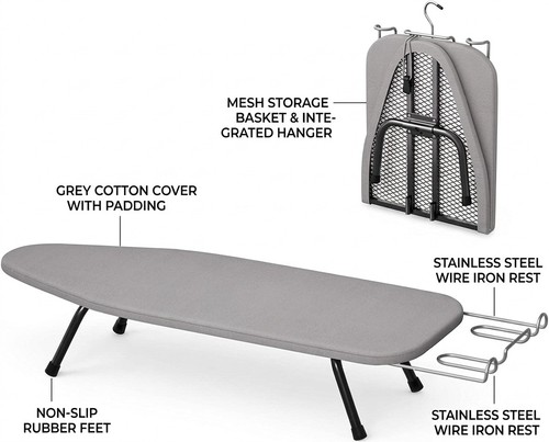 Ironing board with iron - ironing,