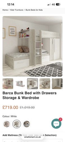 Barca bunk bed - bunk, saving