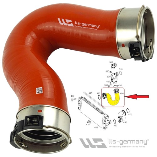Turbo hose charge air - , for