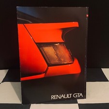 1987 RENAULT ALPINE GTA V6 & V6 TURBO SALES BROCHURE PROSPEKT JULY 87