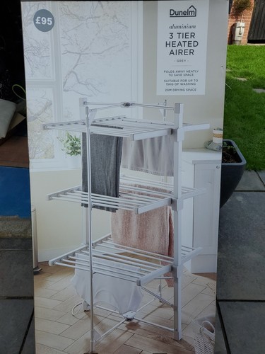 Tiered heated clothes airer - 3,