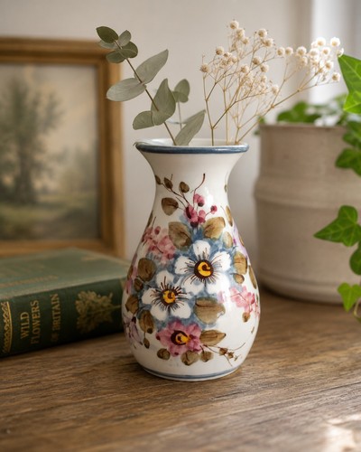 Vintage hand painted floral - vintage,