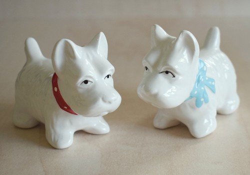 Dog cruet white westie - cruet,