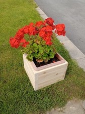 ""TWO" Wooden Planters